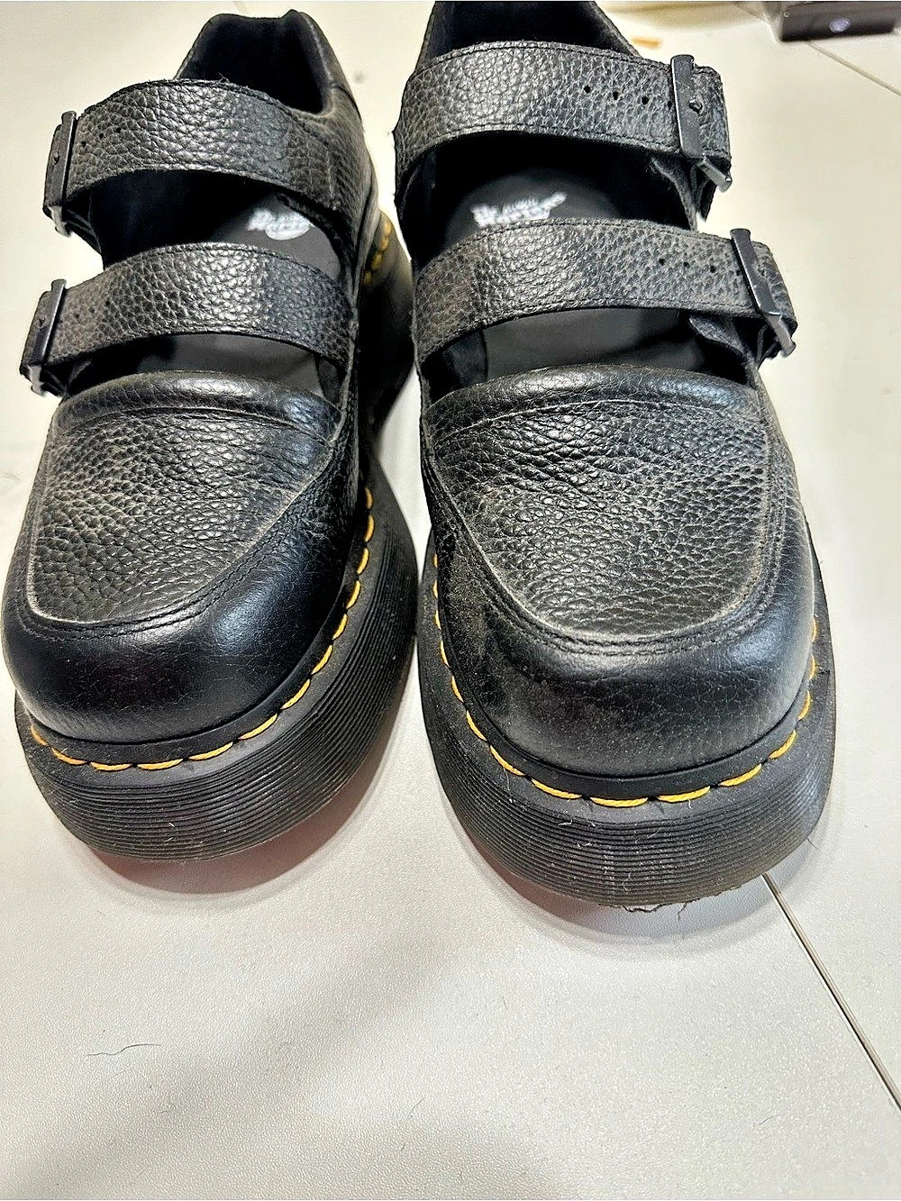 Dr. Martens 8065 II Bex Smooth Leather Platform Mary Jane Shoes Platform Mary